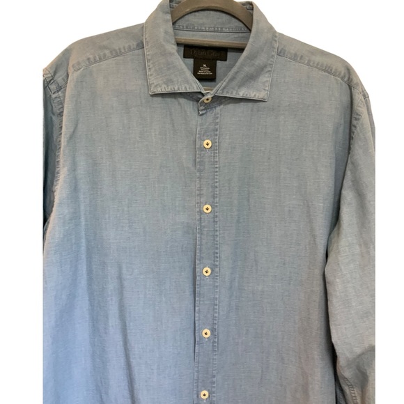 Dylan Gray Linen Blend/Chambray Shirt size XL EUC - Picture 4 of 6